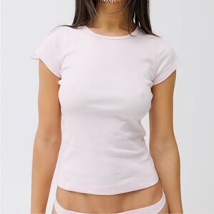 Cou cou intimâtes. Baby Pink Cotton Jersey Tee